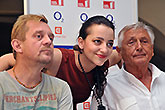 Petr Čtvrtníček, Petra Horváthová a Jiří Menzel, Tisková konference LSS 2014, foto: Dušan Prouza