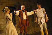 Zuzana Kajnarová (Miranda), Martin Huba (Prospero), Ferdinand (Viktor Limr),  Viktor Kronbauer, source: © AGENTURA SCHOK