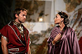 Jan Révai (Agrippa) a Zuzana Moravcová (Octavia), Antony and Cleopatra, source: © Agentúra JAY | Letní shakespearovské slavnosti [ROK], AGENTURA SCHOK, Praha