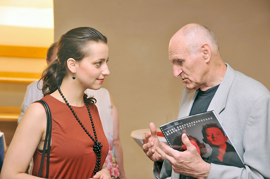 Petra Horváthová a Martin Hilský, Tisková konference LSS 2014