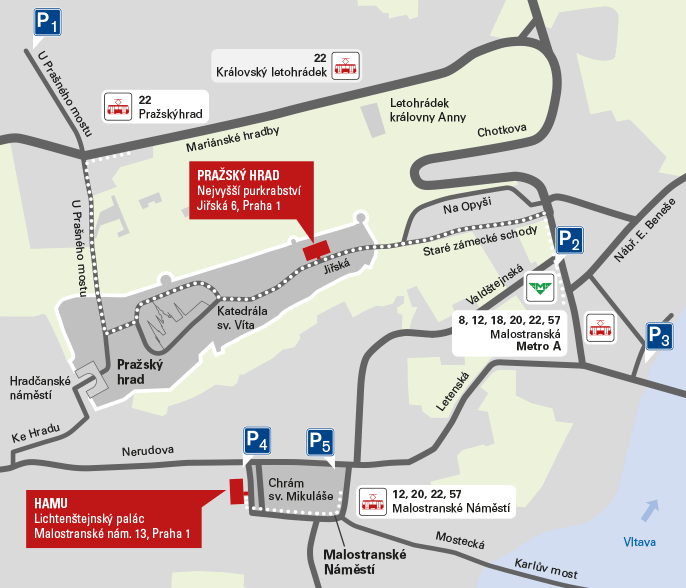 Pražské scény - mapa 2015