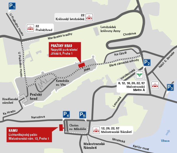 Pražské scény - mapa 2015