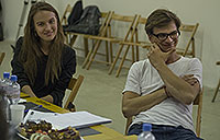 Tereza Voříšková a Jan Sklenář, 1. čtená Romeo a Julie, zdroj: © AGENTURA SCHOK, foto: Viktor Kronbauer