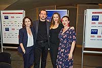 Veronika Arichteva, Martin Hofmann, Pavla Vitázková a Kristýna Leichtová, Tisková konference LSS 2019, zdroj: © AGENTURA SCHOK, foto: ...