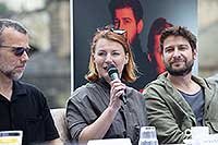 Jakub Krofta, Lenka Krobotová a Marek Němec, Tisková konference LSS 2022, zdroj: © AGENTURA SCHOK, foto: Markéta Navrátilová