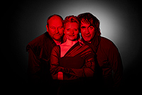 Marek Taclík, Erika Stárková a Jakub Kohák, Komedie omylů, premiéra LSS 2026, zdroj: © AGENTURA SCHOK, foto: Pavel Mára