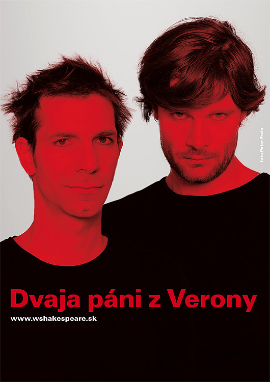 Zleva Ondrej Kovaľ (Valentín), Milo Kráľ (Proteus)