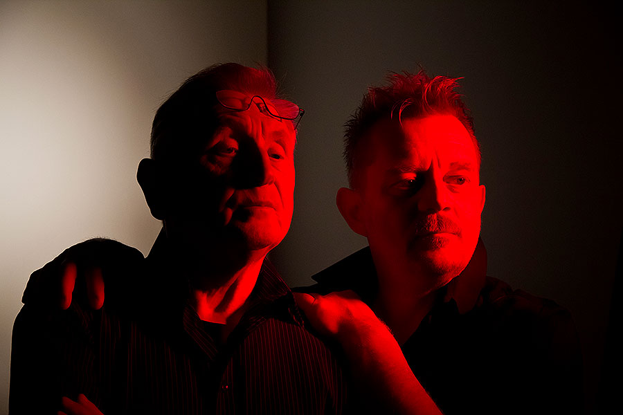 Jiří Menzel a Petr Čtvrtníček, fotografování plakátu LSS 2014